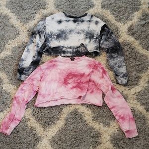 NWOT Two Size Large Rue21 long sleeve crop tops